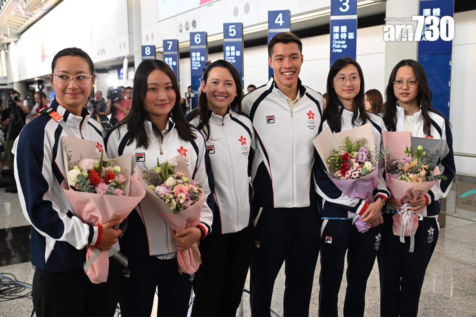 何詩蓓指,張心悅年紀輕輕已參加奧運,歐鎧淳亦參與5屆奧運,相信長遠會有更多泳手取得進步。(陳奕釗攝)