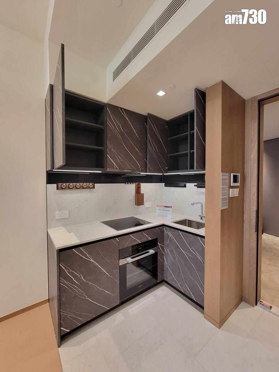 朗賢峯IIA期示範單位|482呎兩房融合Japandi理念 睡房改作半開放式書房|多圖有片