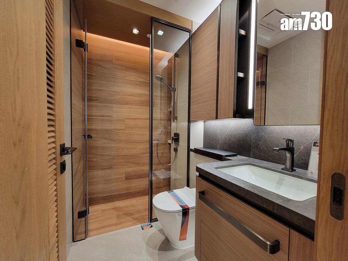 朗賢峯IIA期示範單位|482呎兩房融合Japandi理念 睡房改作半開放式書房|多圖有片