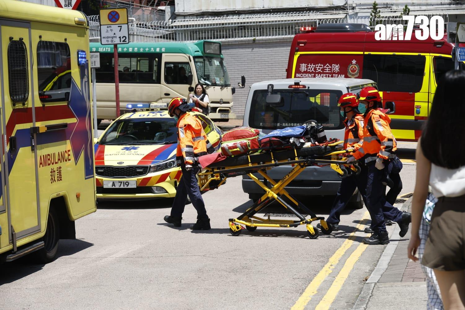 九龍塘站有人墮軌。(林俊源攝)