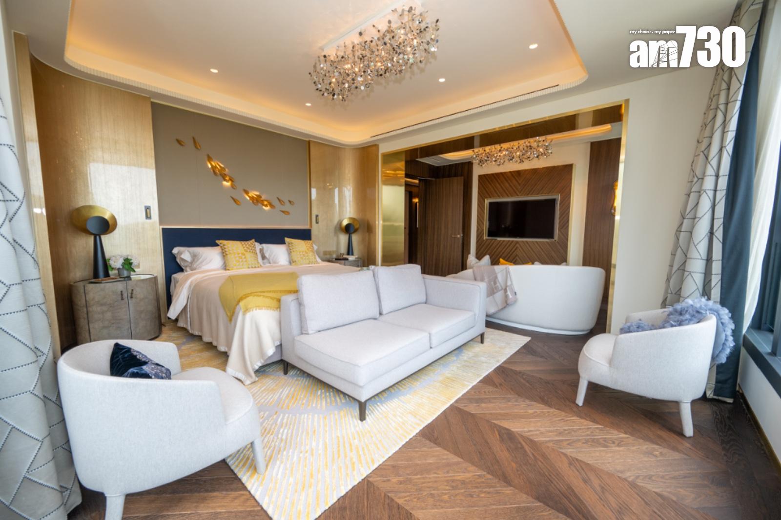 皇第5696呎複式示範單位曝光 採法式古典奢華風(多圖有片)|渣甸山豪宅