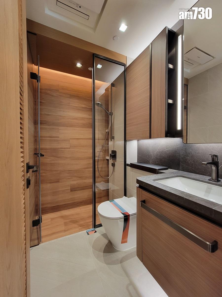 朗賢峯IIA期示範單位|482呎兩房融合Japandi理念 睡房改作半開放式書房|多圖有片