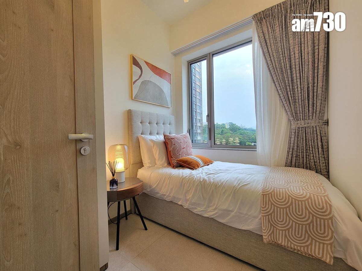 飛揚722呎三房套連儲物室現樓示位 擁偌大玻璃窗 採獨立廚房設計(多圖)|屯門新盤