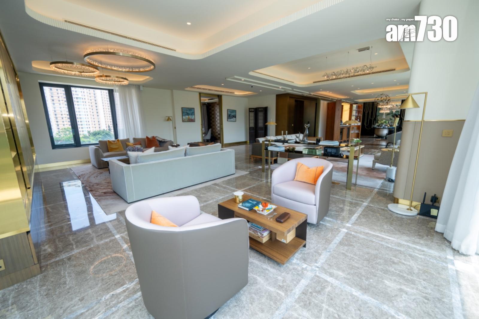 皇第5696呎複式示範單位曝光 採法式古典奢華風(多圖有片)|渣甸山豪宅