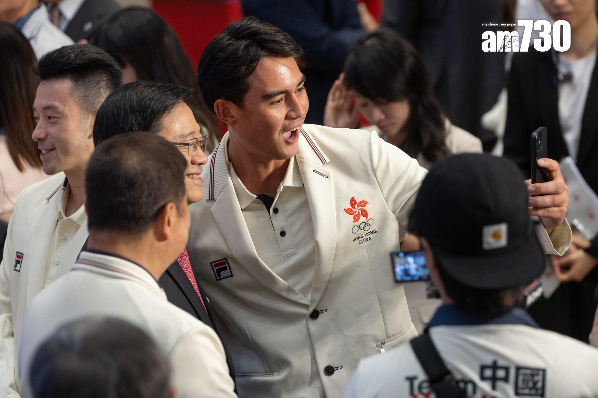 巴黎奧運港隊巡遊|奧運運動員返港歡迎儀式。(蘇文傑攝)