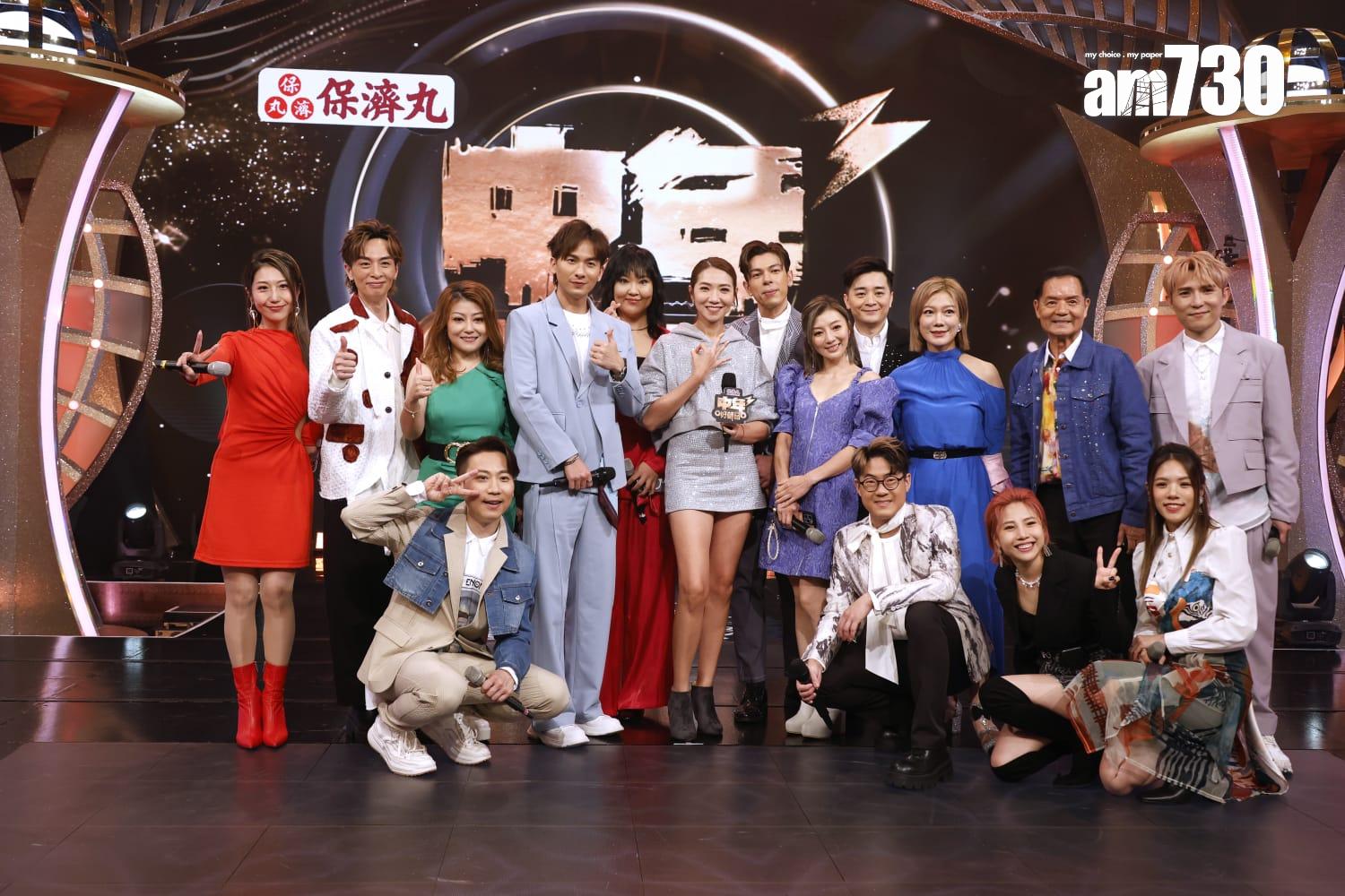 龍婷與支嚳儀一同錄影《中年好聲音3》節目。(林俊源攝)