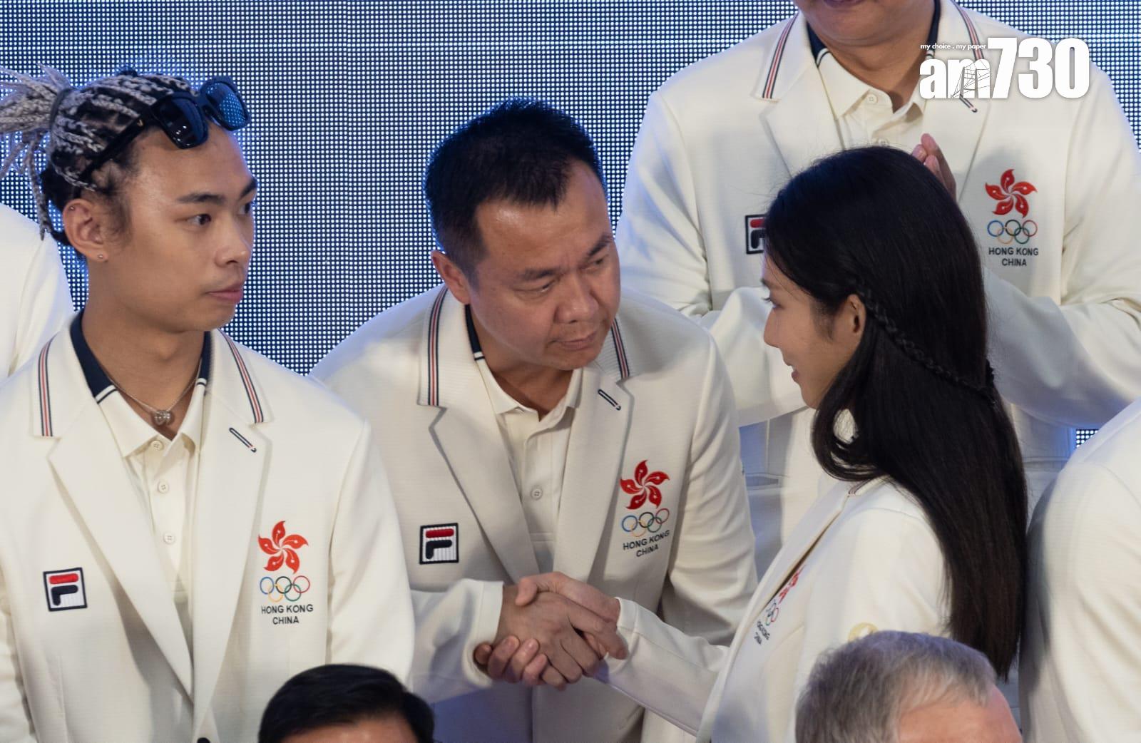 巴黎奧運港隊巡遊|奧運運動員返港歡迎儀式。(蘇文傑攝)