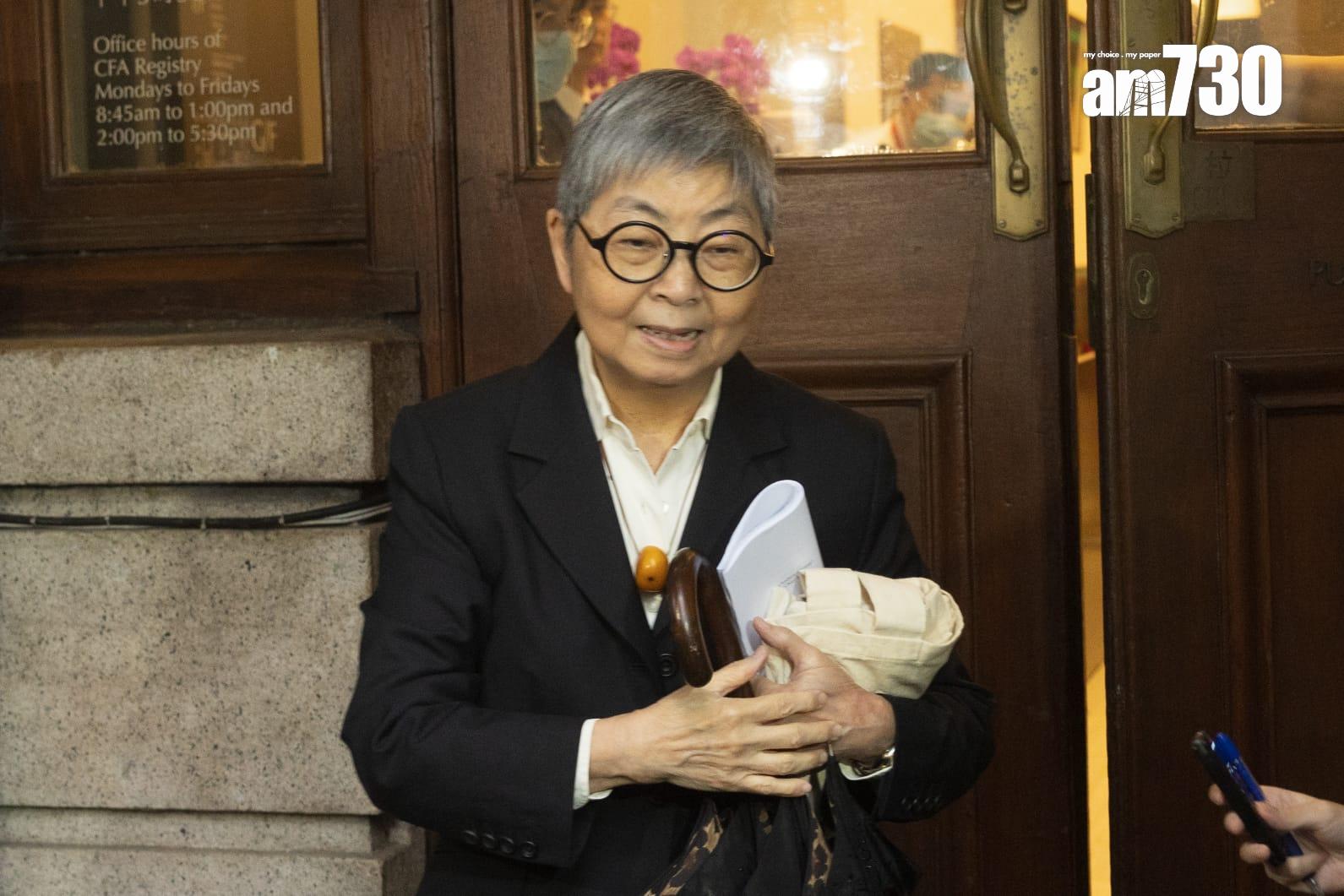 818流水式集會案|吳靄儀在終審法院聽取裁決。(蘇文傑攝)