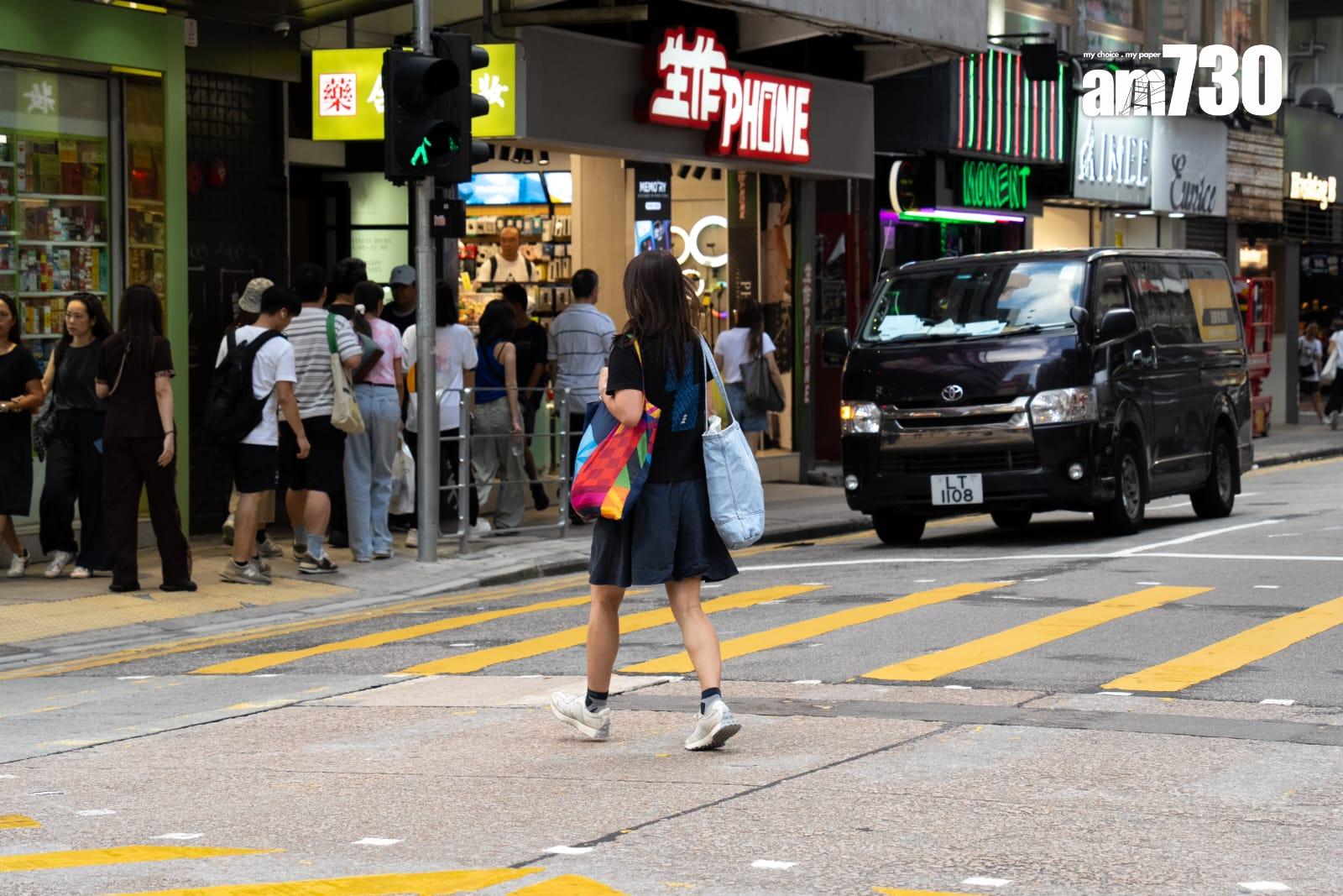 對角過路處|尖沙咀加拿分道與加連威老道過路處 今起啟用(林靄怡攝)
