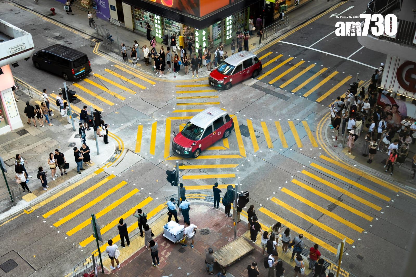 對角過路處|尖沙咀加拿分道與加連威老道過路處 今起啟用(林靄怡攝)