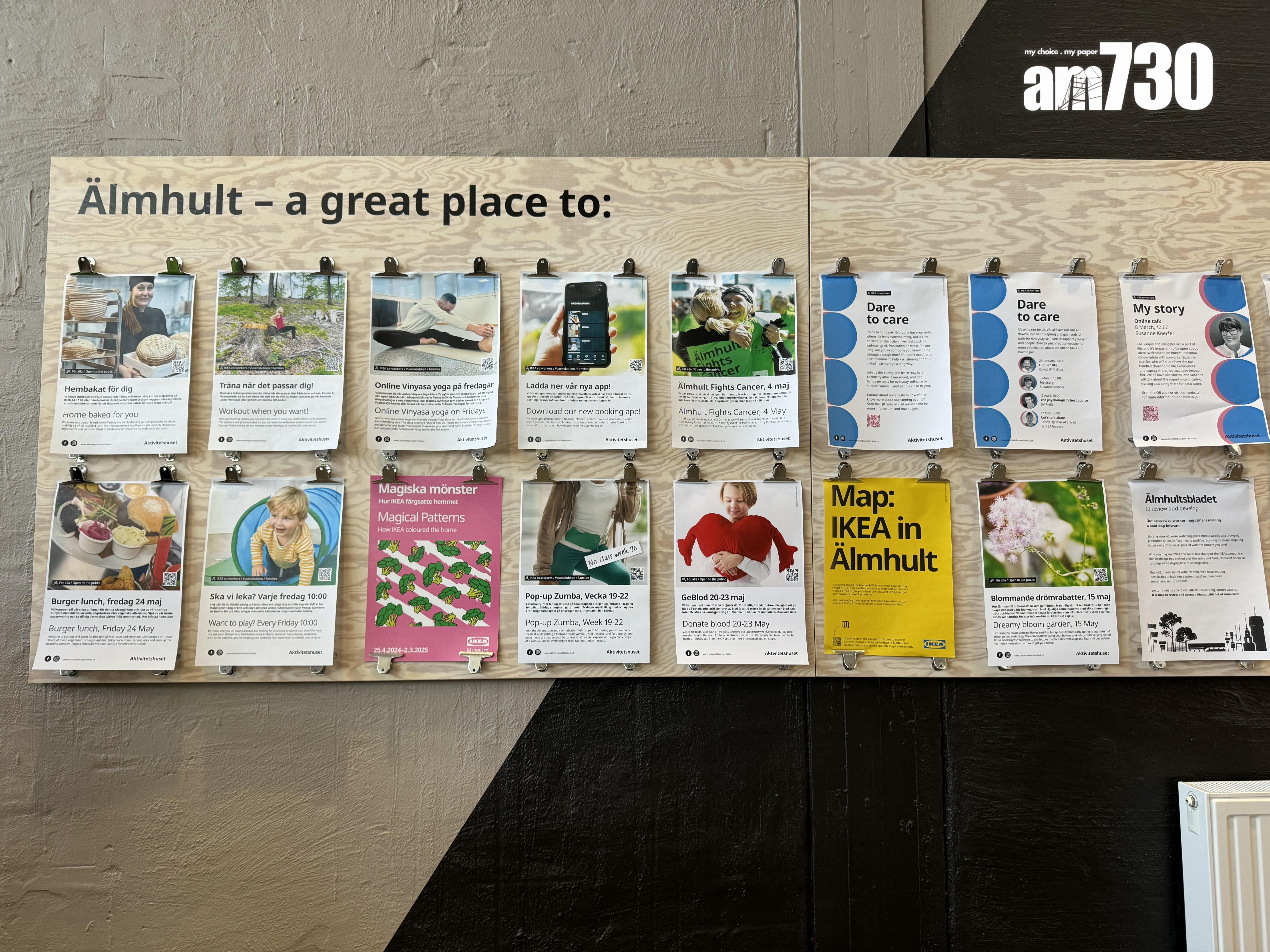 IKEA Aktivitetshuset提供不同講座及興趣班免費供員工參加