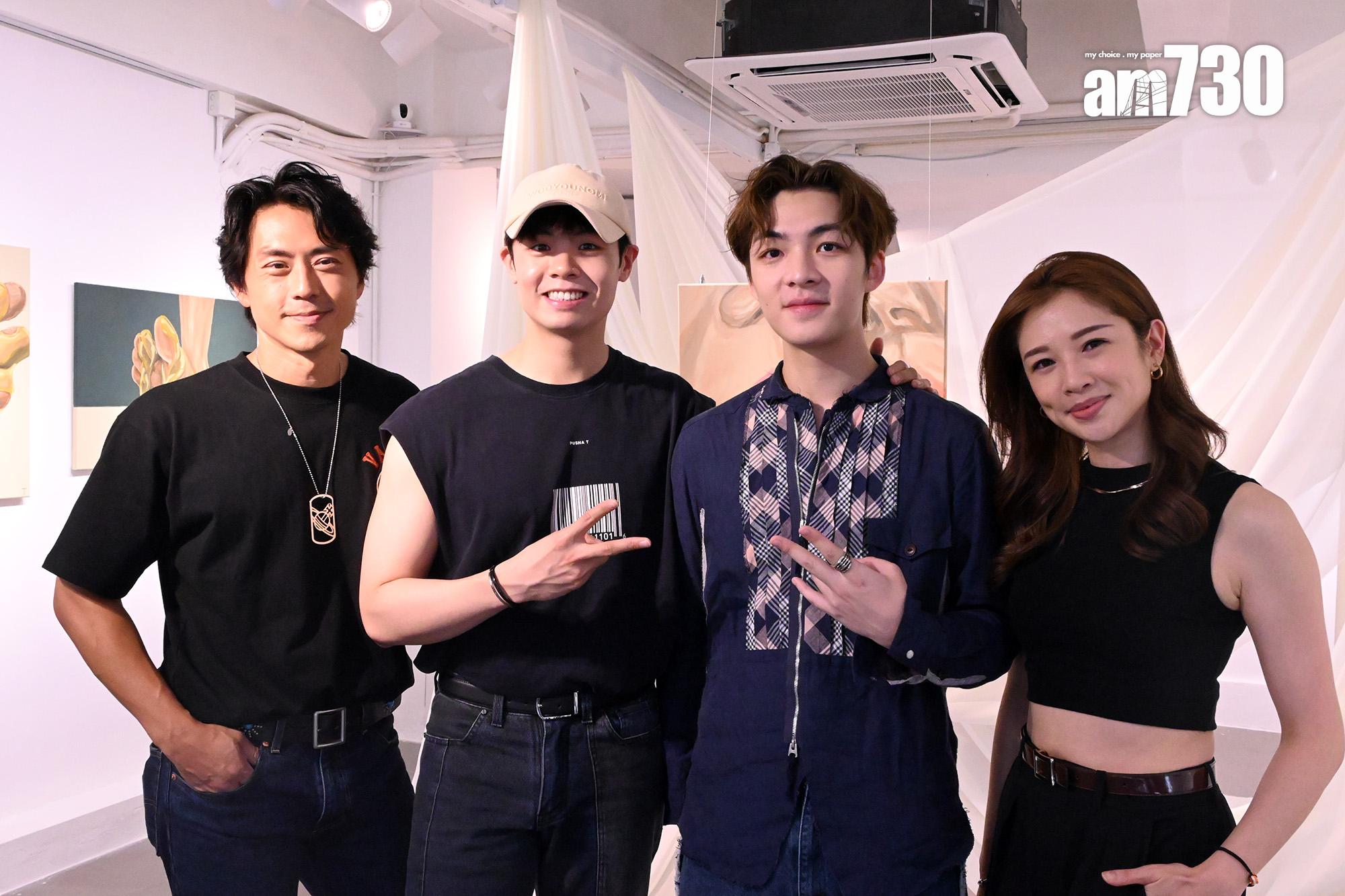 (左起)森美、冼靖峰、余宗遙、麥美恩。(娛樂組攝)