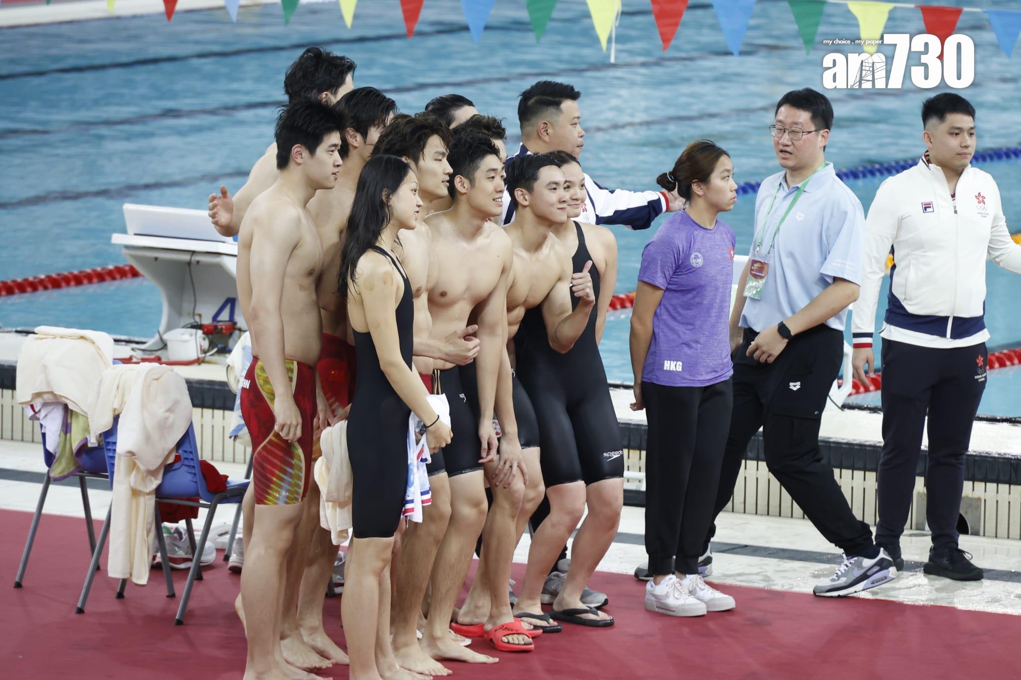 現場運動員合影。(林俊源攝)