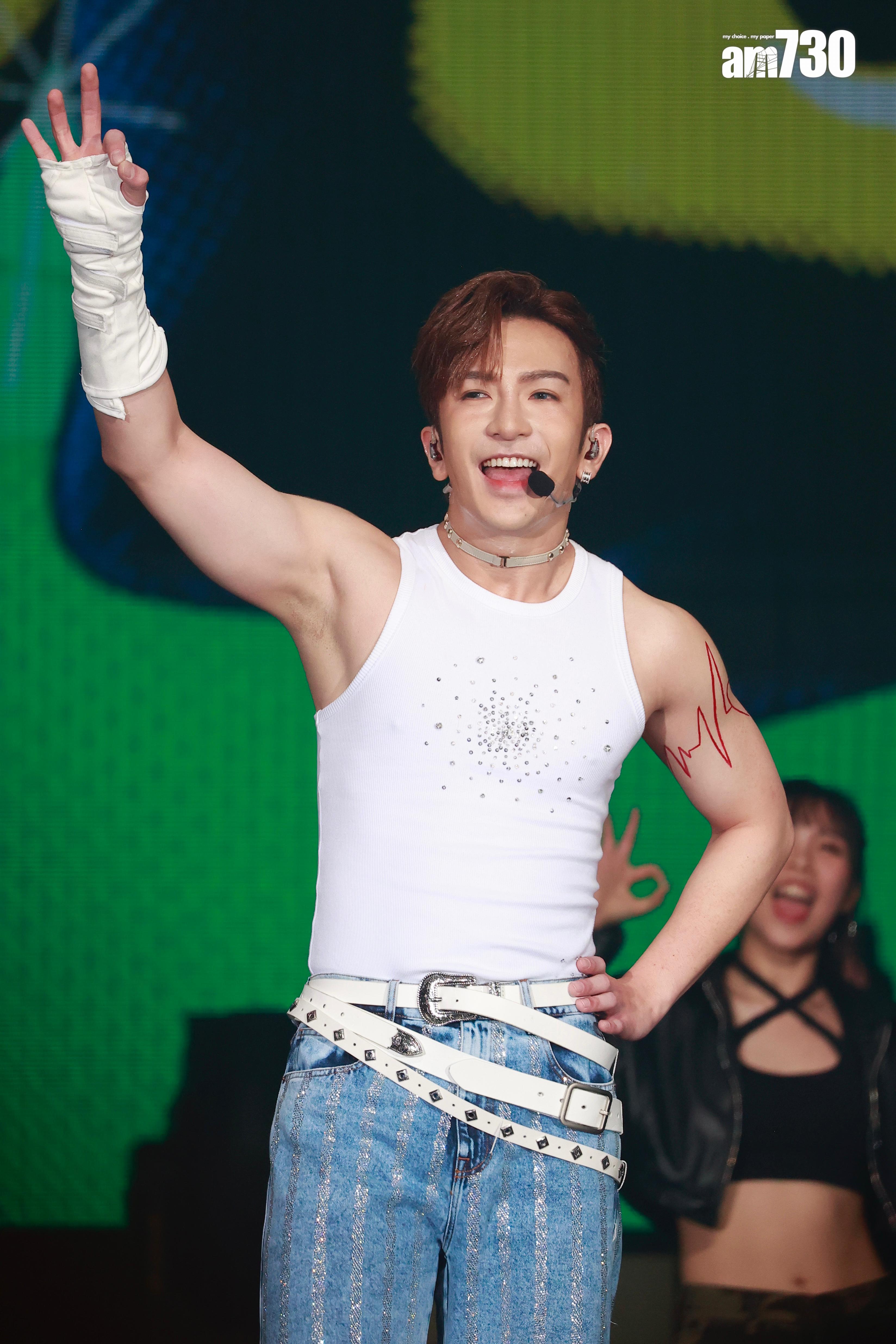 Anson Lo唱出多首跳唱歌,包括新歌《Hey Hey OK!》。(娛樂組攝)