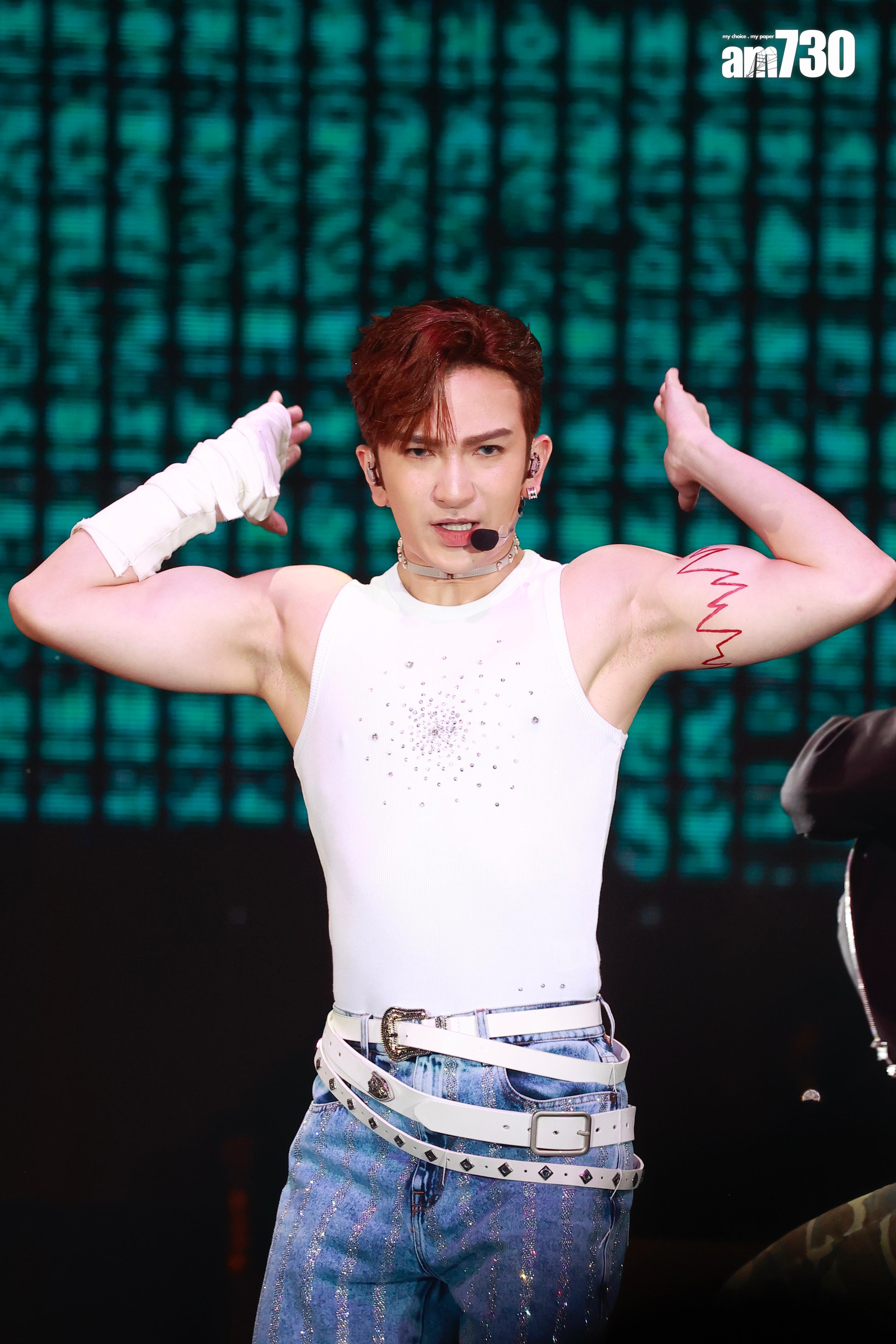 Anson Lo唱出多首跳唱歌,包括新歌《Hey Hey OK!》。(娛樂組攝)