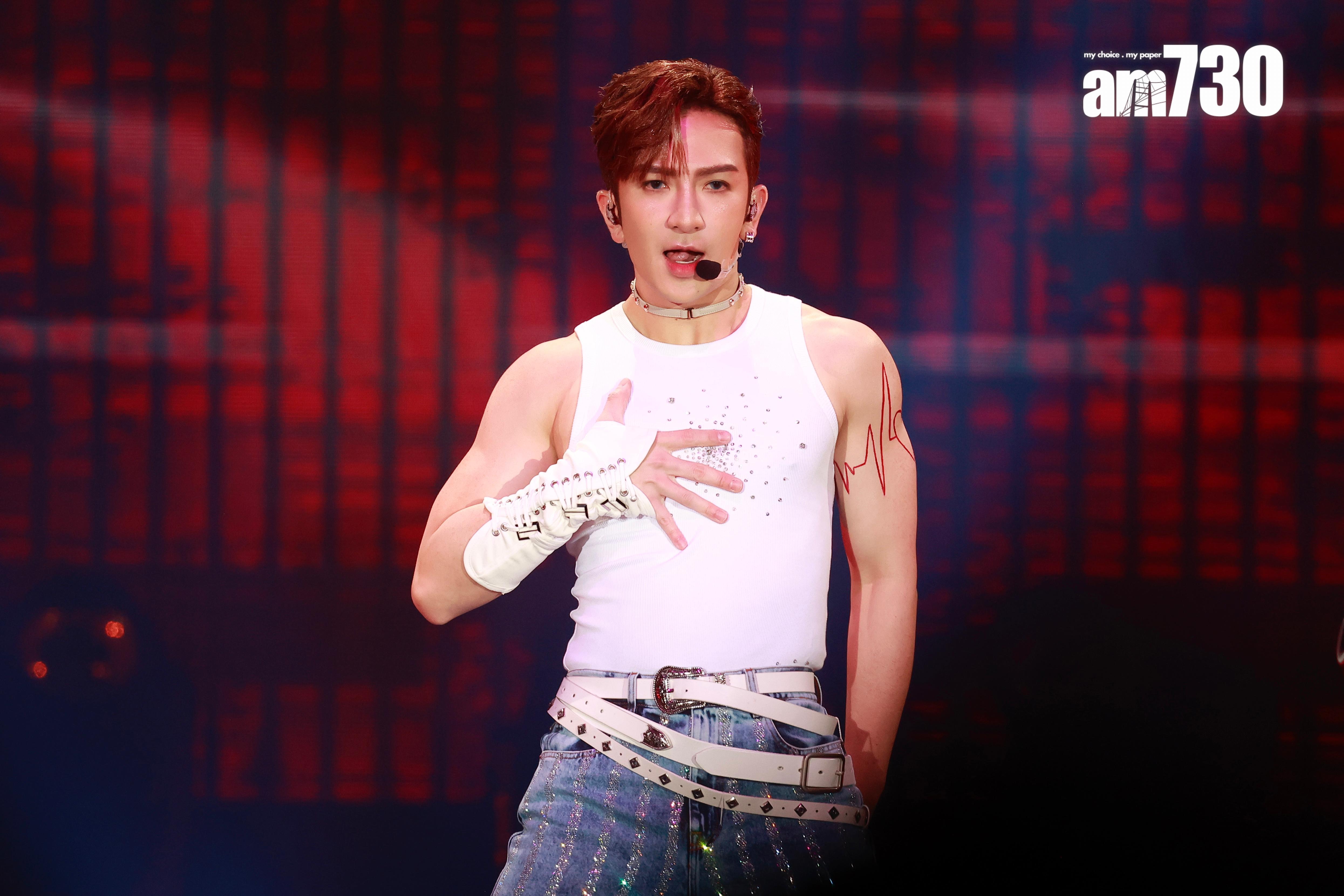 Anson Lo唱出多首跳唱歌,包括新歌《Hey Hey OK!》。(娛樂組攝)