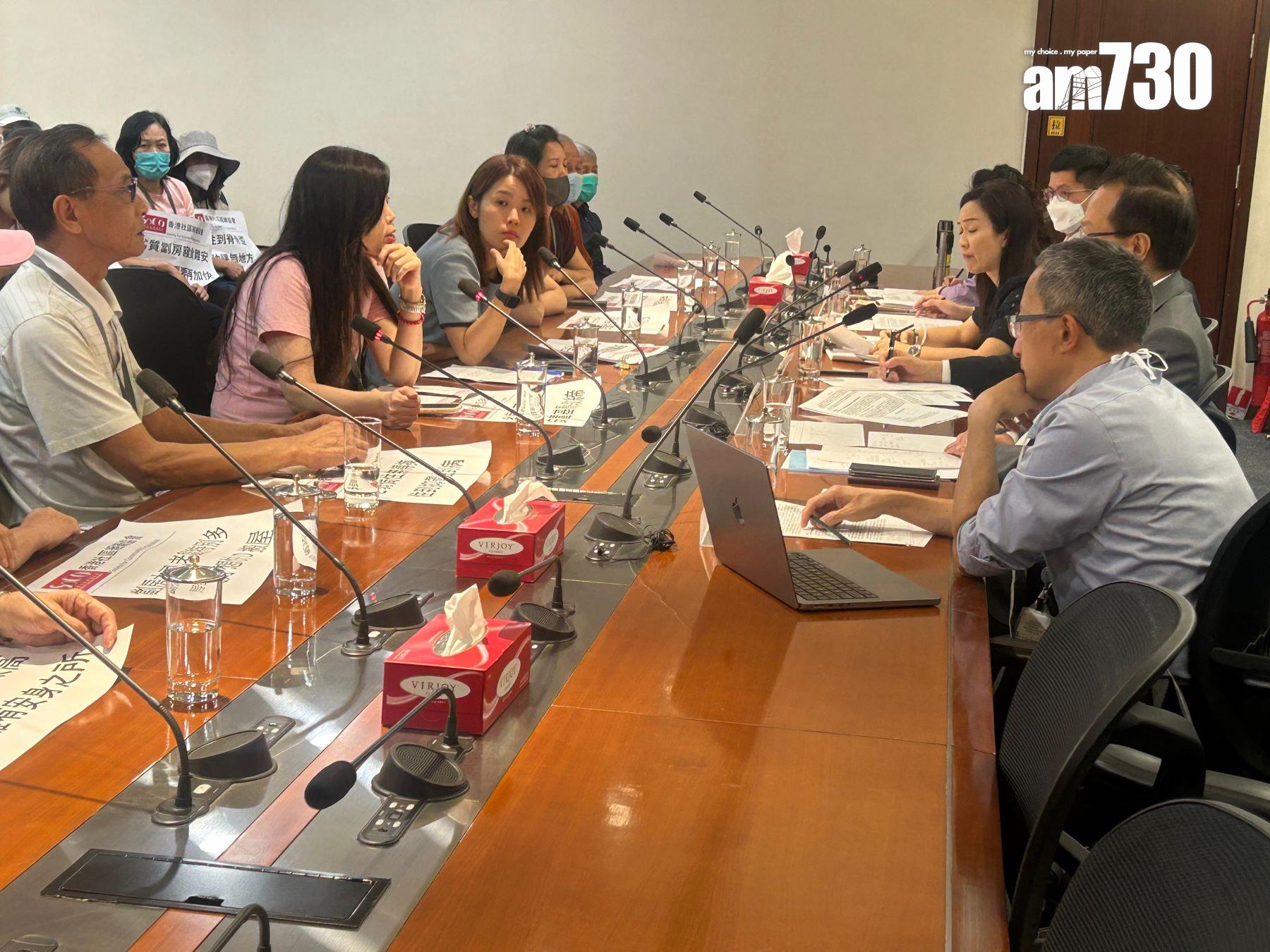 社協認為涵蓋的住屋要多,「咩樓都要包」。(陳芷晴攝)