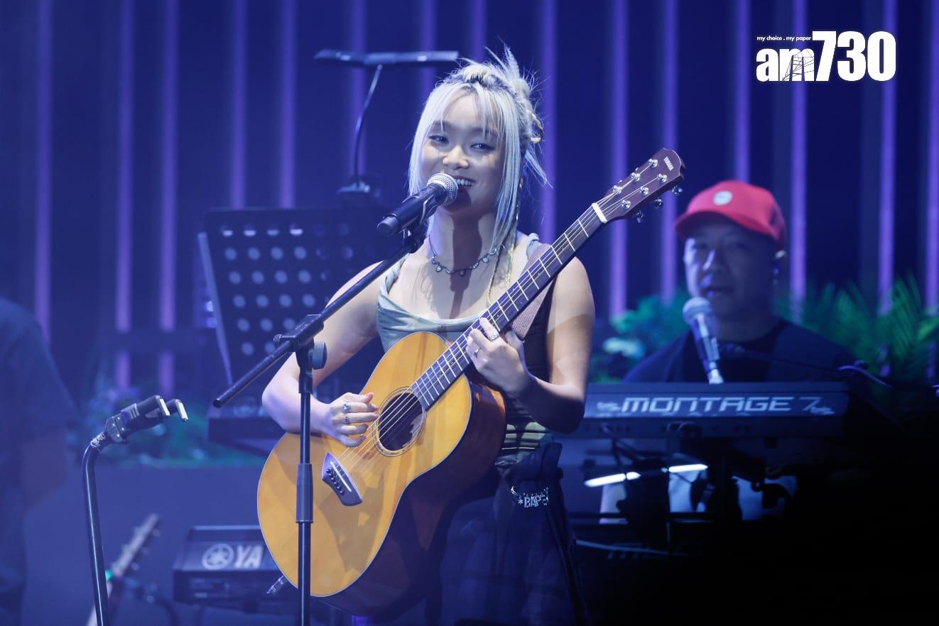 Moon Tang擔任《軟硬廣播道3號FANS殺人事件》拉闊音樂會嘉賓。(蘇文傑攝)