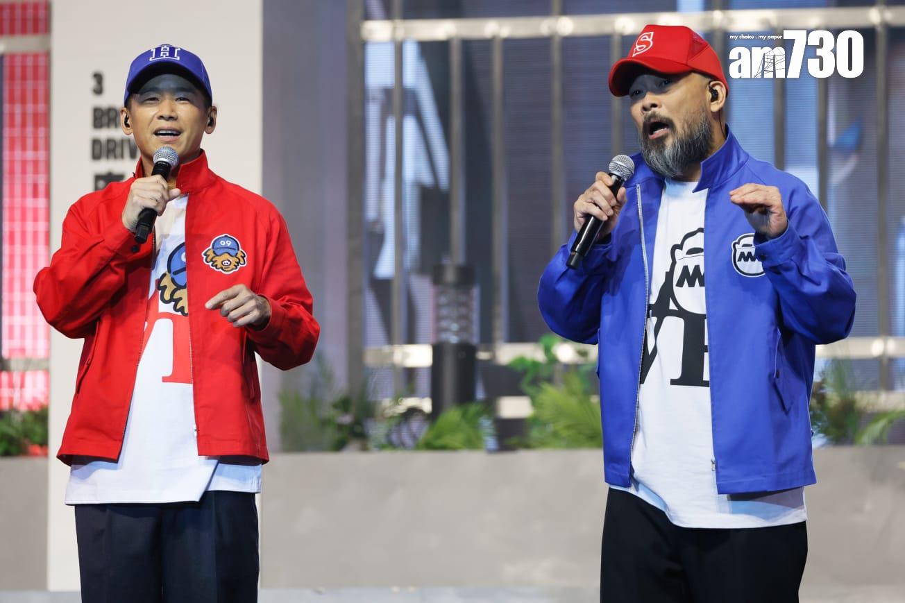 林海峰與葛民輝《軟硬廣播道3號FANS殺人事件》拉闊音樂會。(蘇文傑攝)