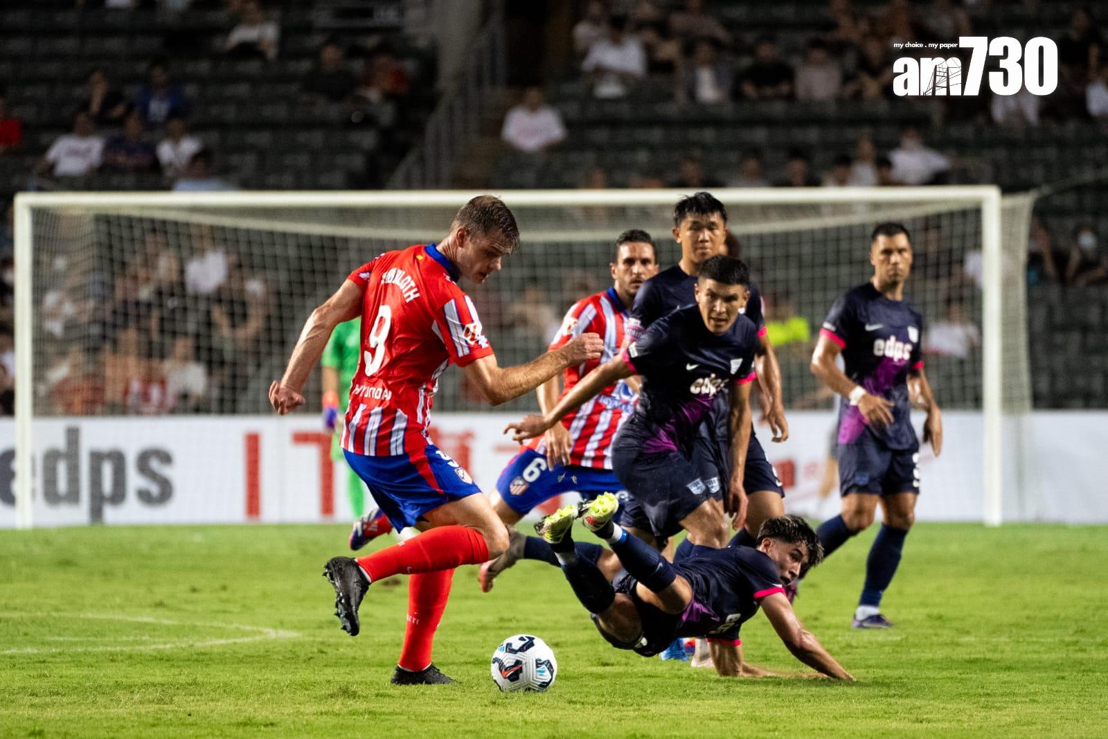 「中銀人壽盃」傑志 對 馬德里體育會。(林靄怡攝)