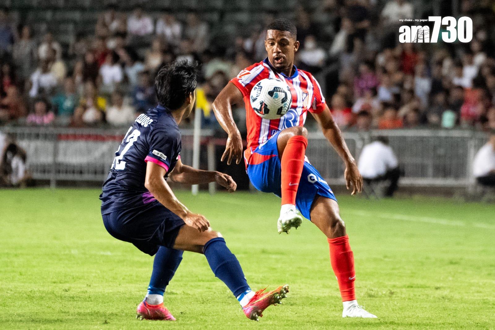 「中銀人壽盃」傑志 對 馬德里體育會。(林靄怡攝)