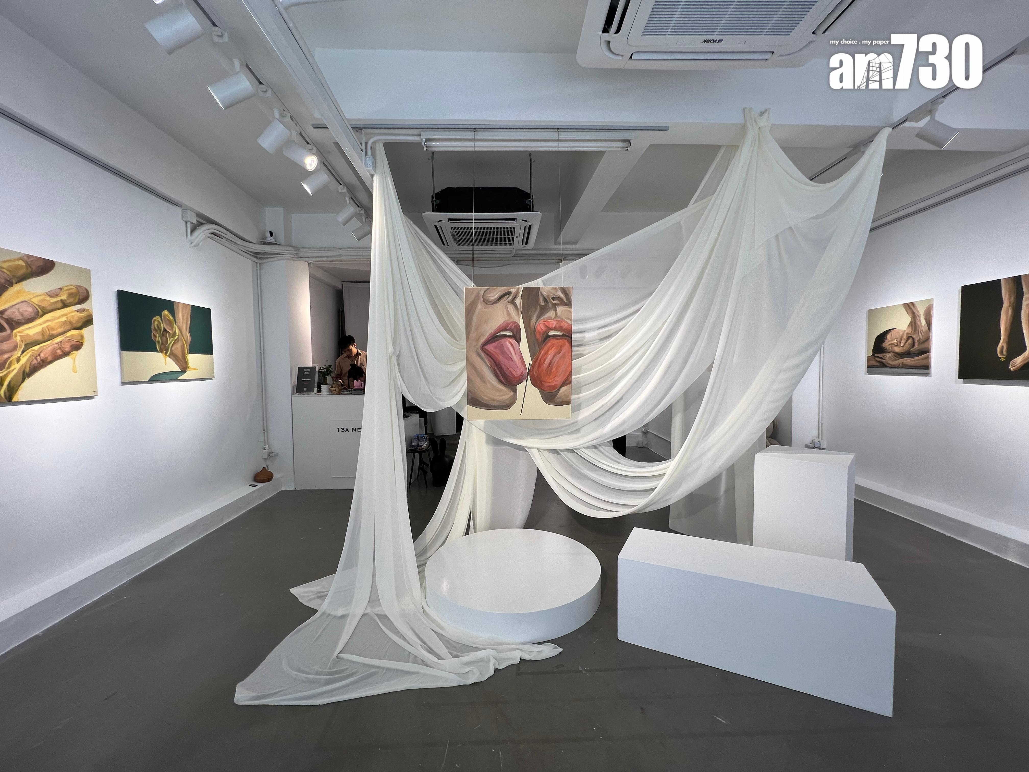 丁子朗《Who are you?》畫展由8月9日至31日在上環舉行。(娛樂組攝)