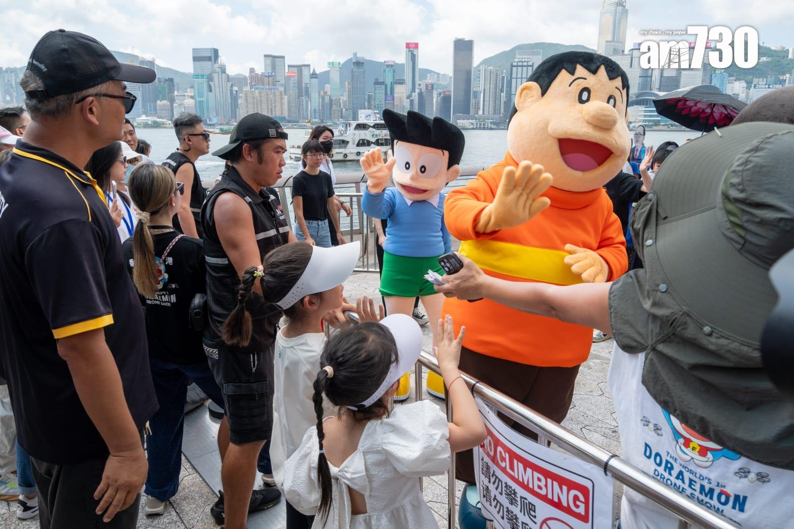 多啦A夢展錄500萬人次 帶動附近商場餐廳生意 (陳奕釗攝)