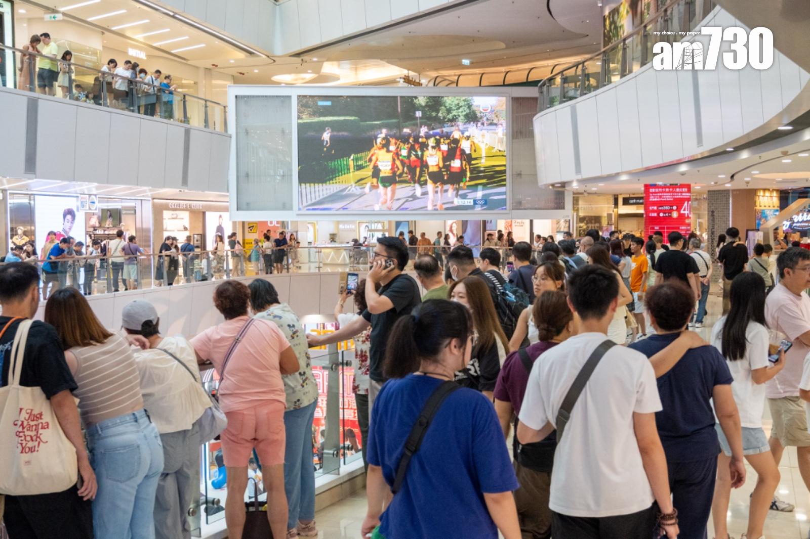 巴黎奧運|apm︰商埸直播奧運賽事 營業額較東奧增一成半 (陳奕釗攝)