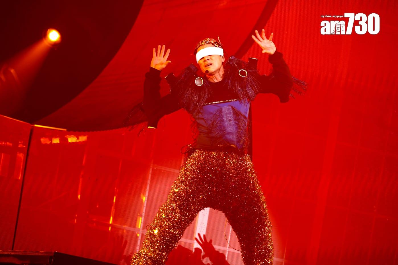 郭富城《ICONIC世界巡迴演唱會2024香港站》。(林俊源攝)