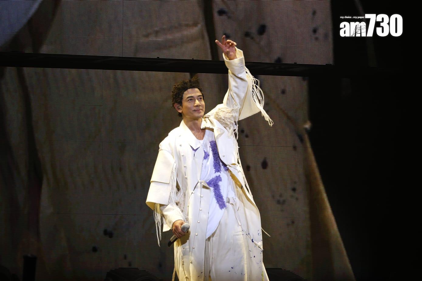 郭富城即席揮毫。(林俊源攝)