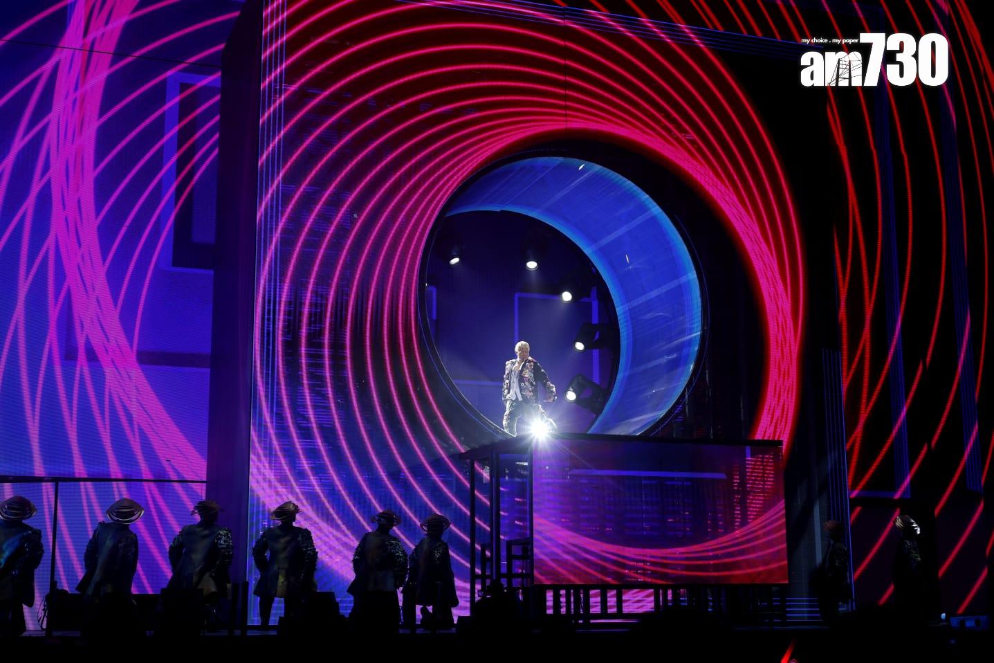 郭富城《ICONIC世界巡迴演唱會2024香港站》開鑼。(林俊源攝)