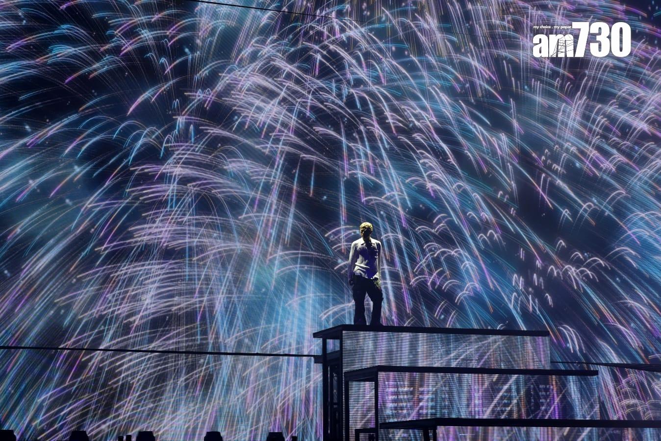 郭富城《ICONIC世界巡迴演唱會2024香港站》開鑼。(林俊源攝)