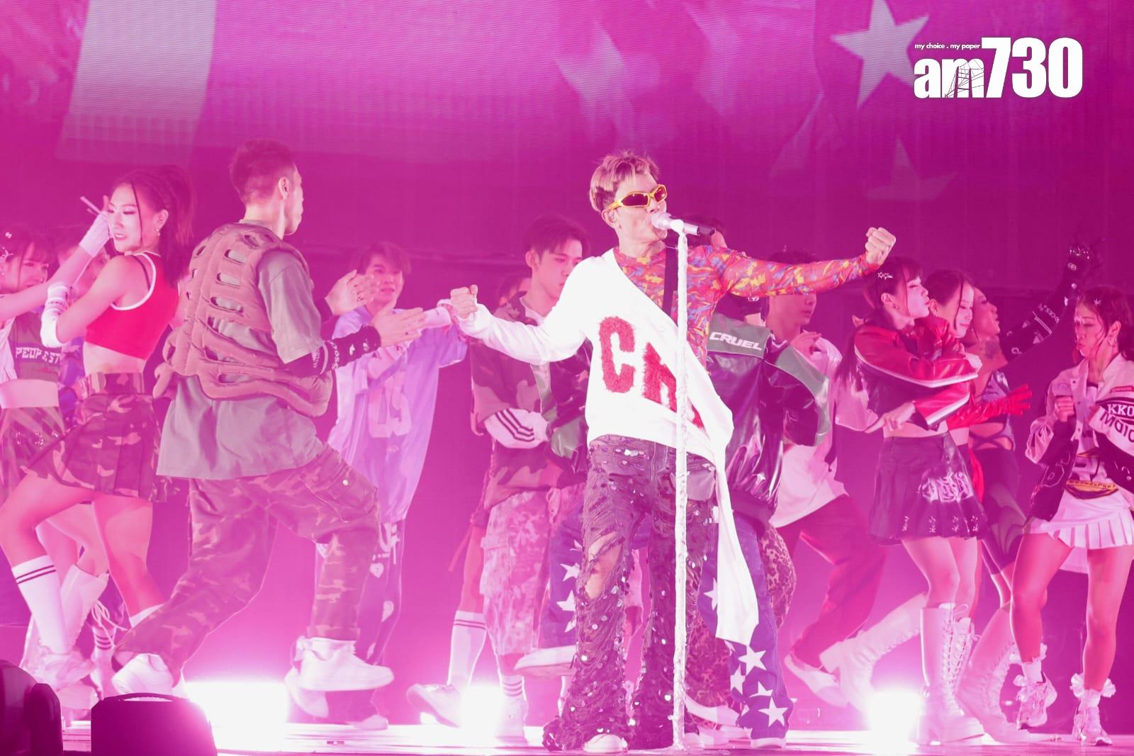 郭富城《ICONIC世界巡迴演唱會2024香港站》。(林俊源攝)