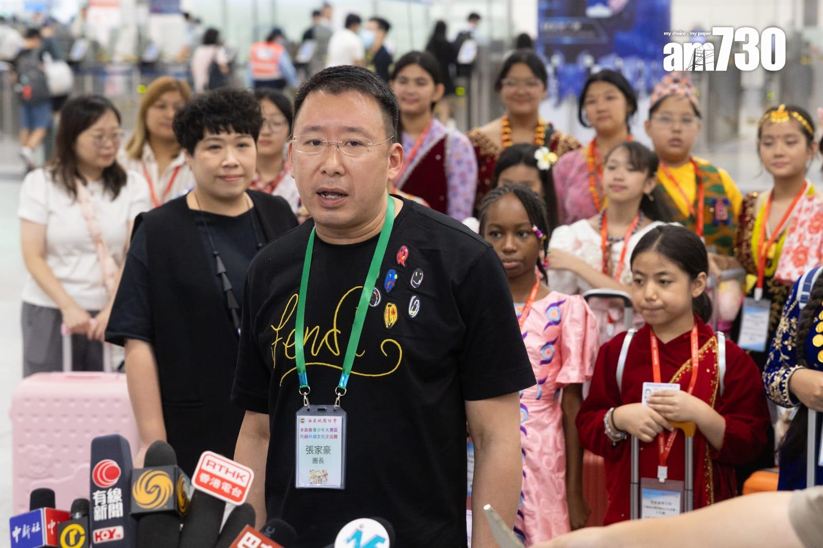 非華裔學生結束大灣區交流團行程 大讚︰過關便捷 (蘇文傑攝)