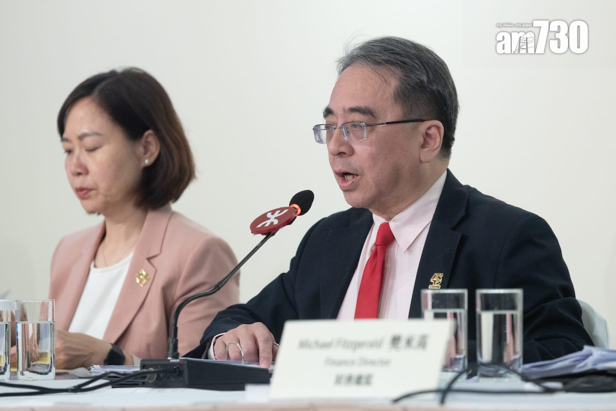 港鐵半年多賺近45%派息0.42元,車務營運收入按年增近兩成。(蘇文傑攝)