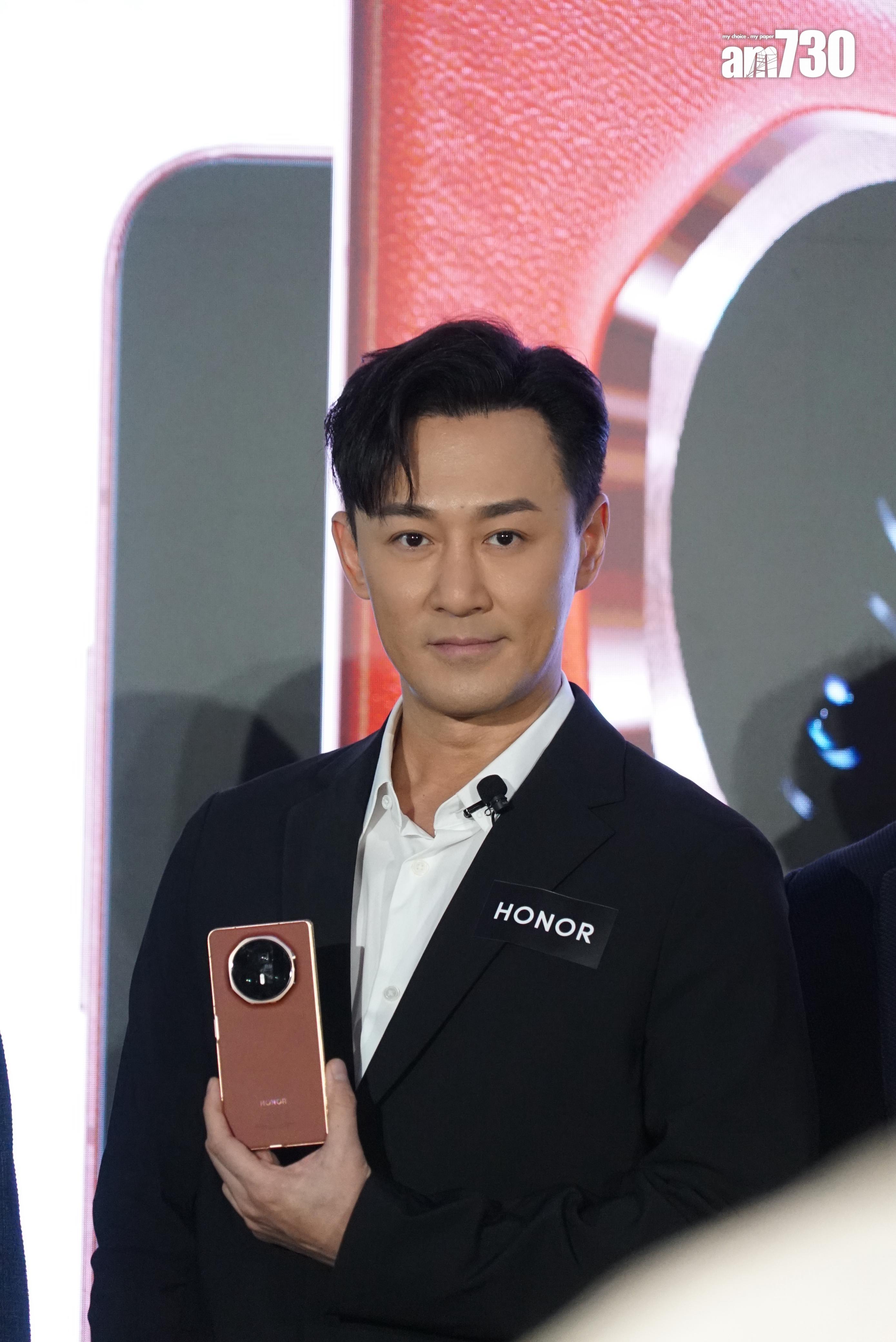 林峯出席手機發布會。(Perrins攝)