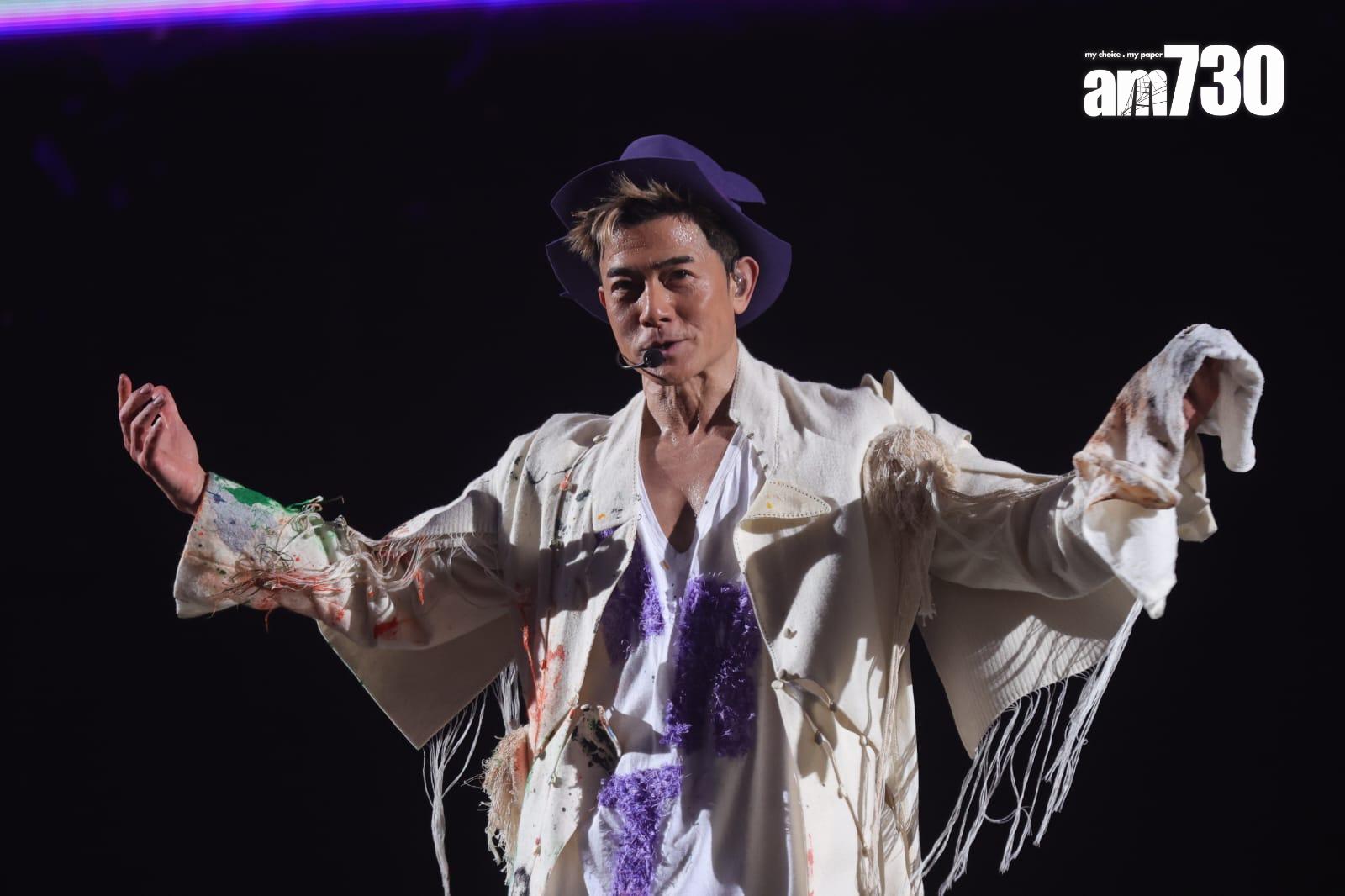 郭富城有意辧展覽,展示所有為演唱會畫的畫作。(吳康琦攝)