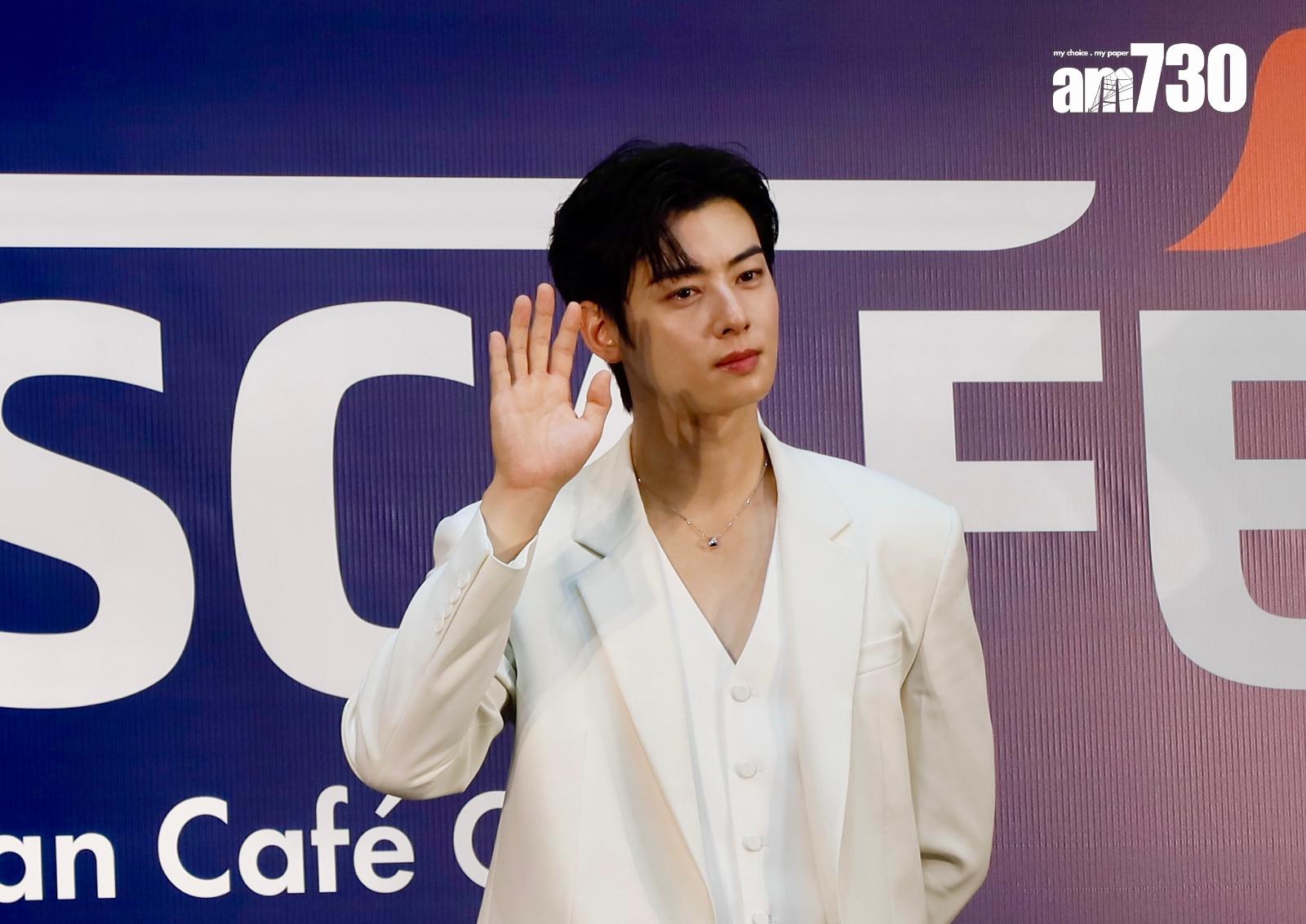 車銀優以咖啡品牌大使身份,來港出席新產品發布會。(娛樂組攝)