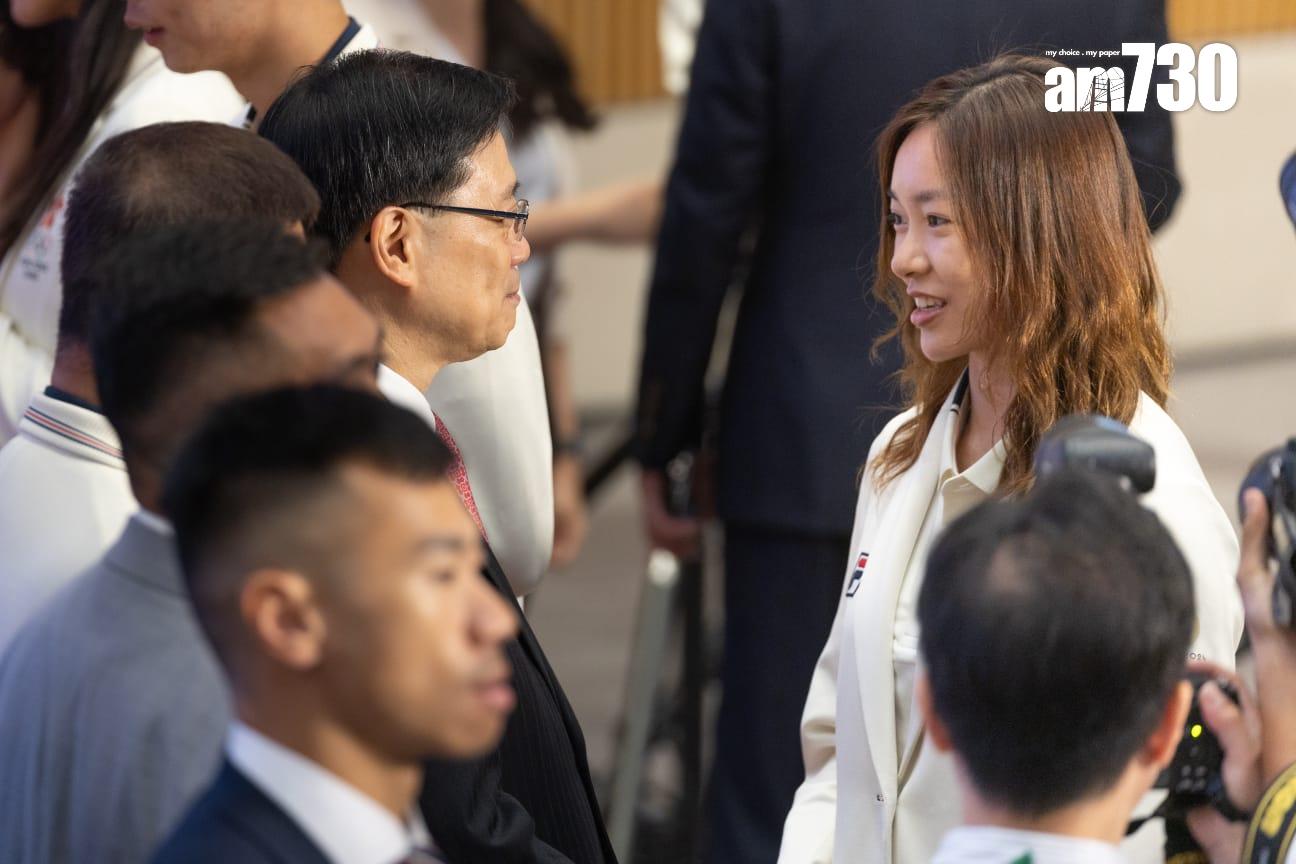 巴黎奧運港隊巡遊|奧運運動員返港歡迎儀式。(蘇文傑攝)