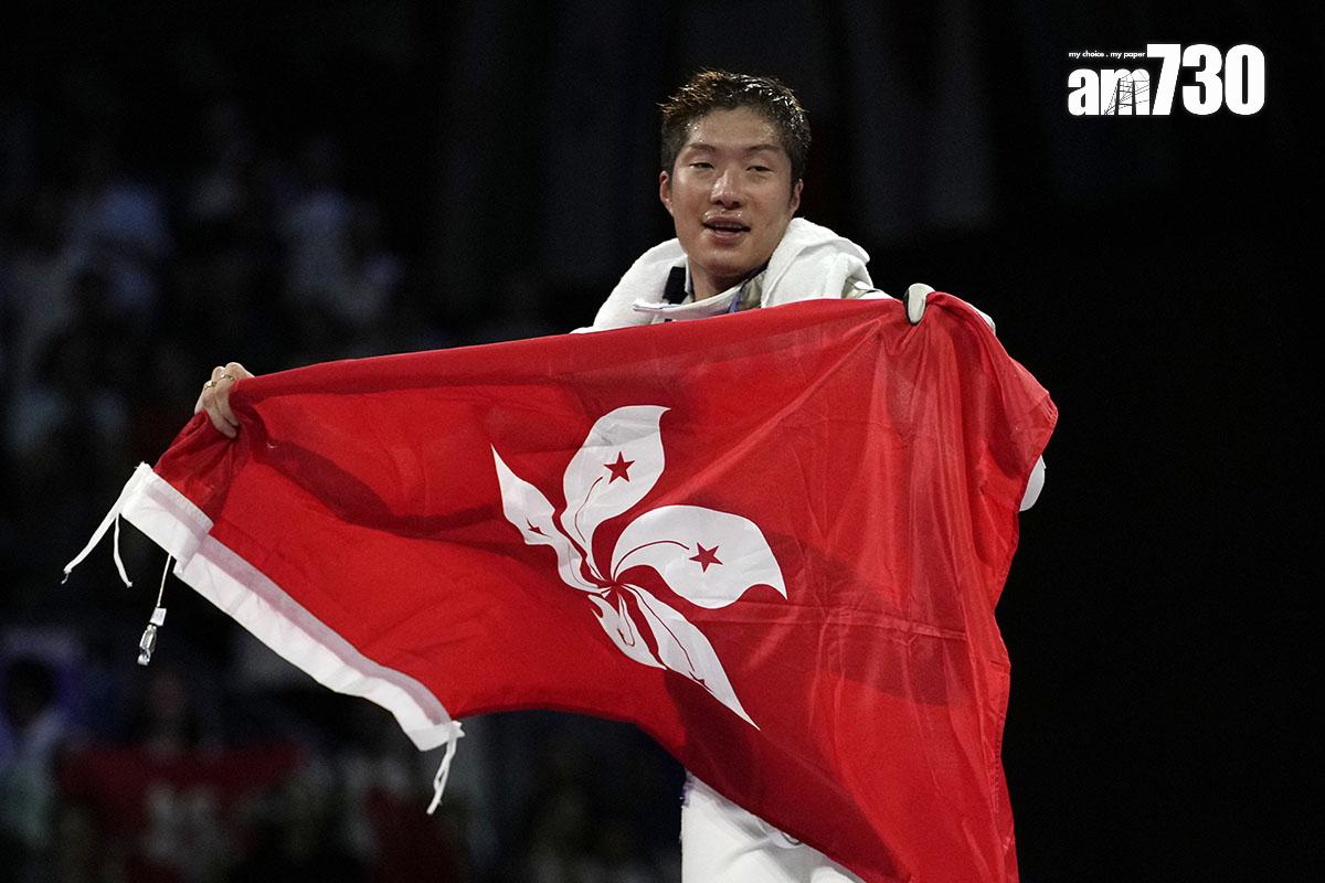 張家朗在巴黎奧運男子花劍個人賽奪得金牌。(資料圖片/美聯社)