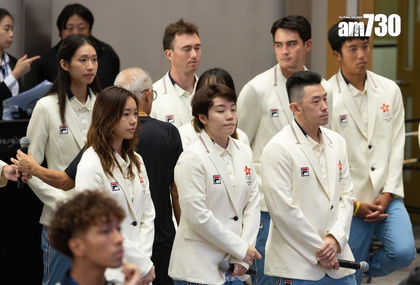 巴黎奧運港隊巡遊|奧運運動員返港歡迎儀式。(蘇文傑攝)