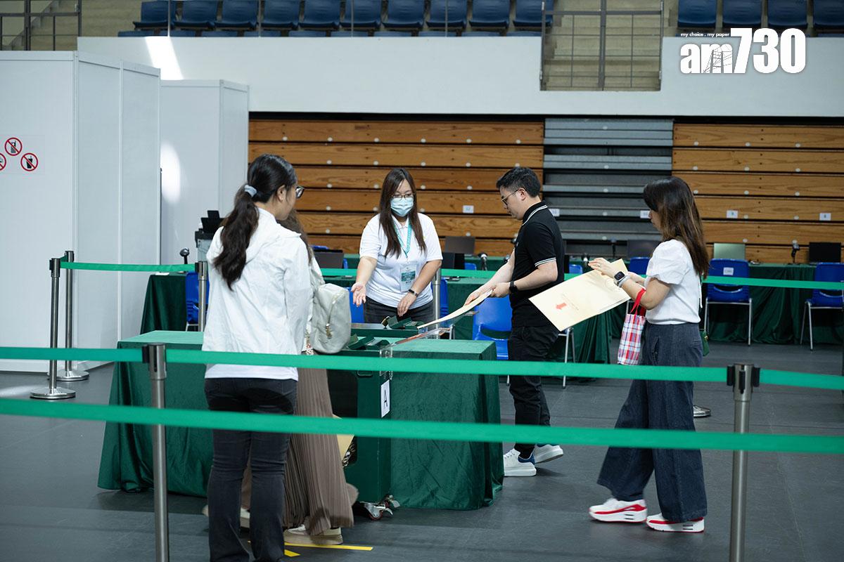 澳門舉行特首選委會委員選舉。(中通社)