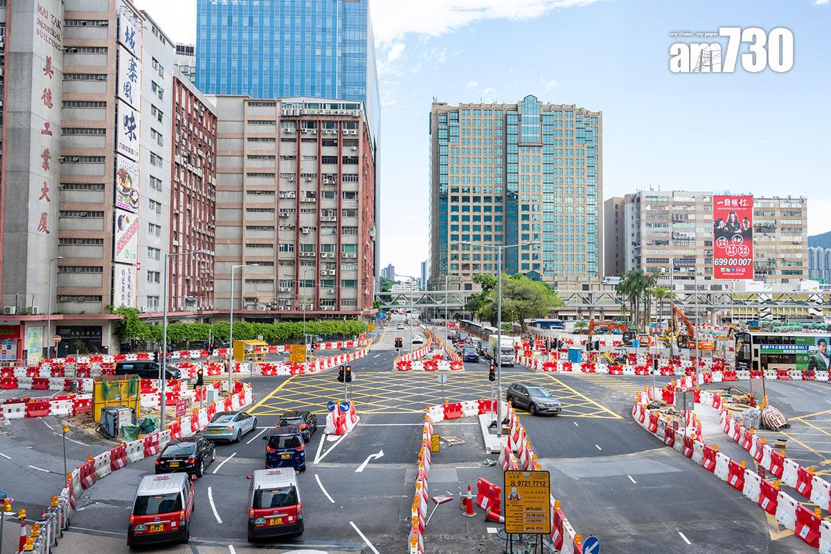 觀塘偉業街與開源道交界的迴旋處,日前起改為交通燈十字路口。(資料圖片/陳奕釗攝)