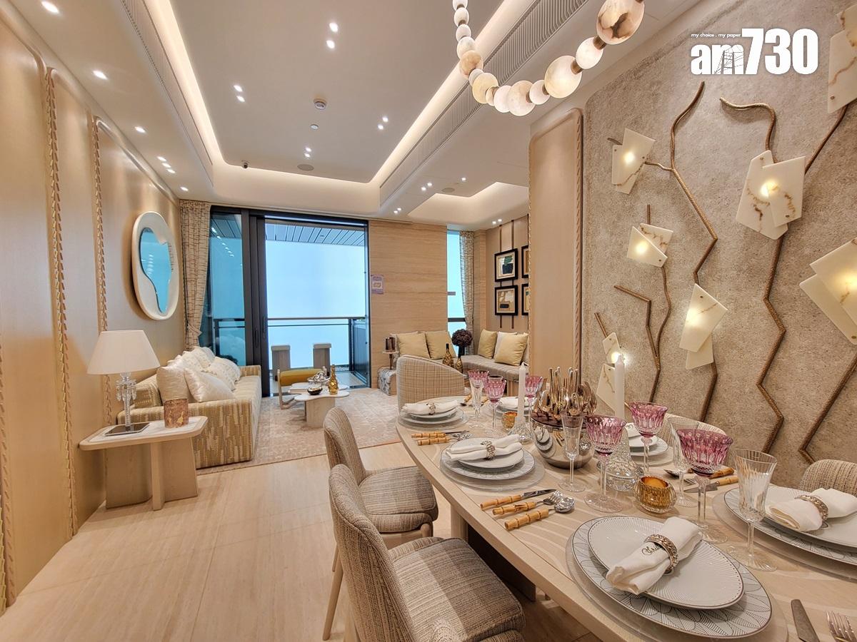 天璽.天示範單位|909呎經改動四房 客廳空間寬敞 盡顯溫馨奢華|啟德新盤