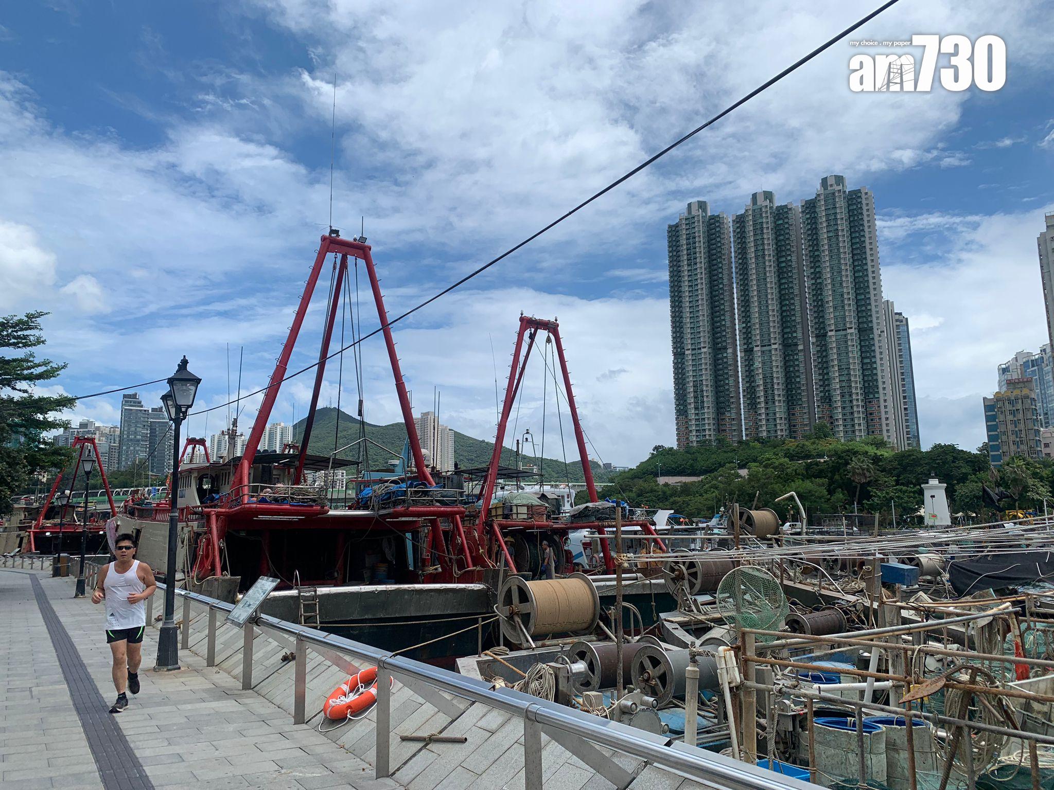 摩羯颱風|香港仔市面情況。(吳浩南攝)