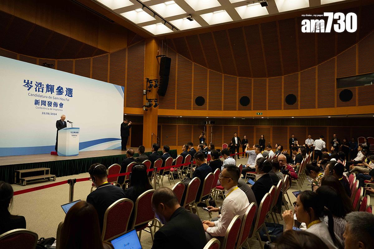 岑浩輝早前宣布參選澳門特首。(資料圖片/中通社)