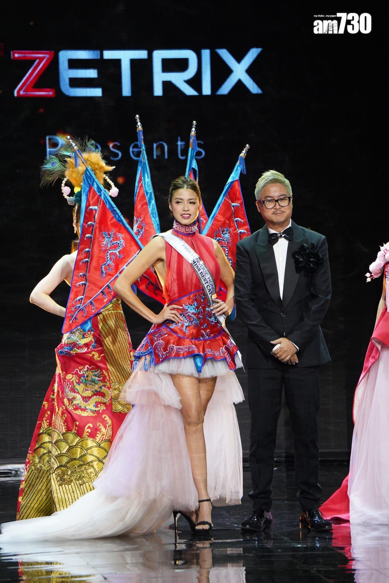 有選美經驗的雷莊𠒇台型十足。 (吳康琦攝)