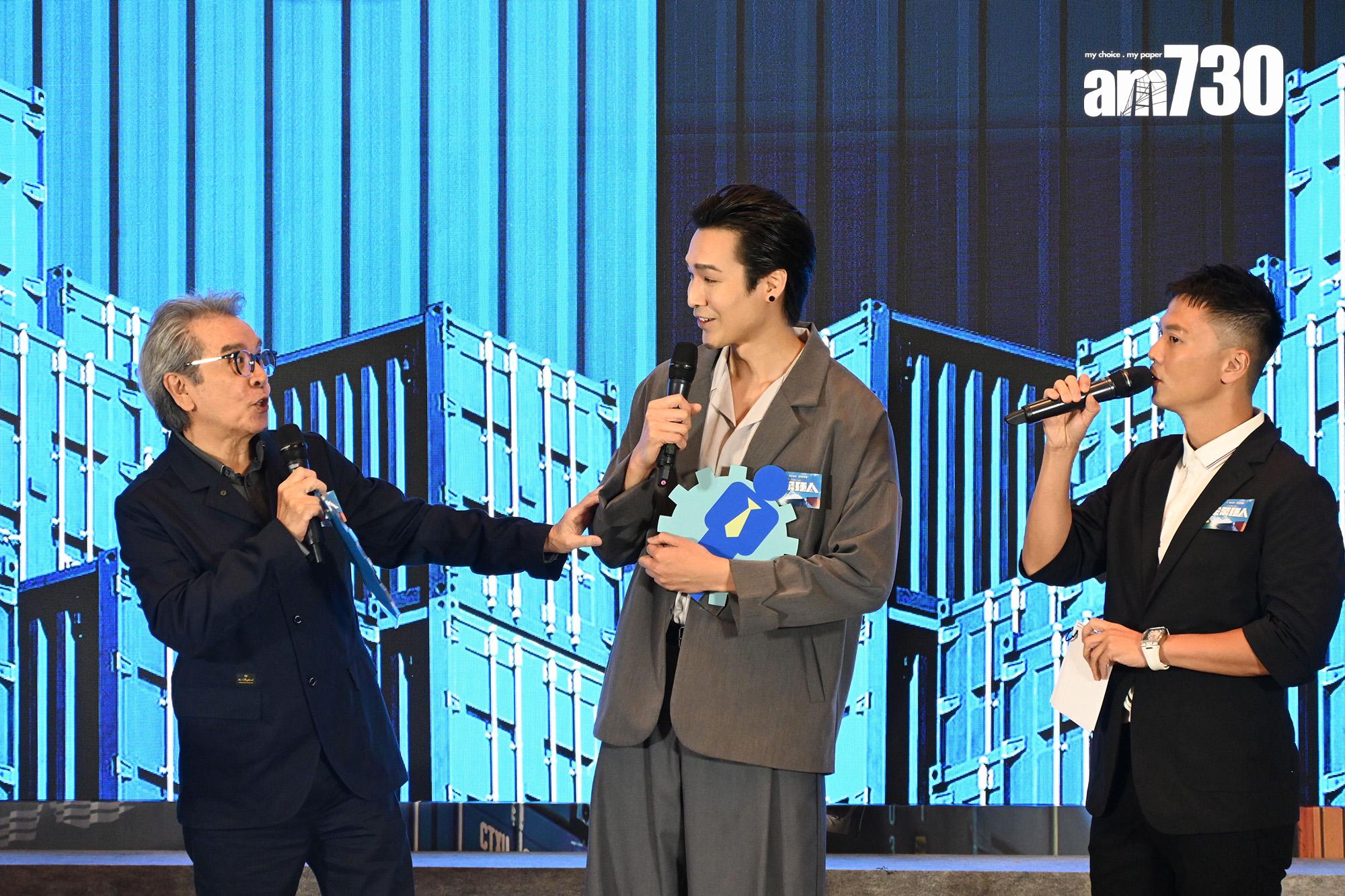 姜大衛提起有場戲全靠吳子沖提點,吳子沖受寵若驚。(娛樂組攝)