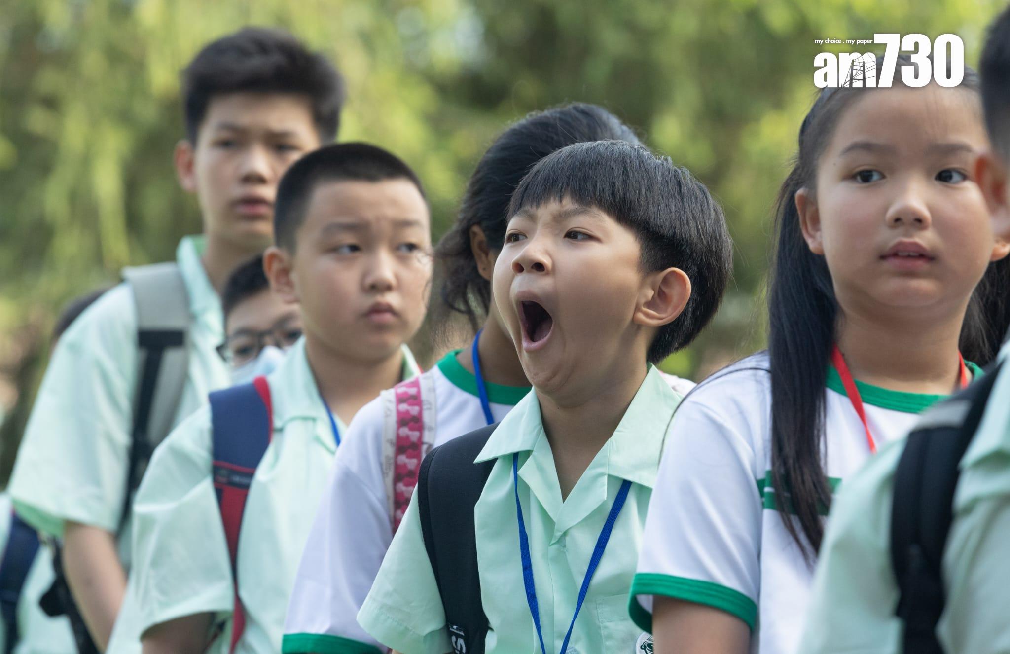 這個同學好似有點累。(蘇文傑攝)