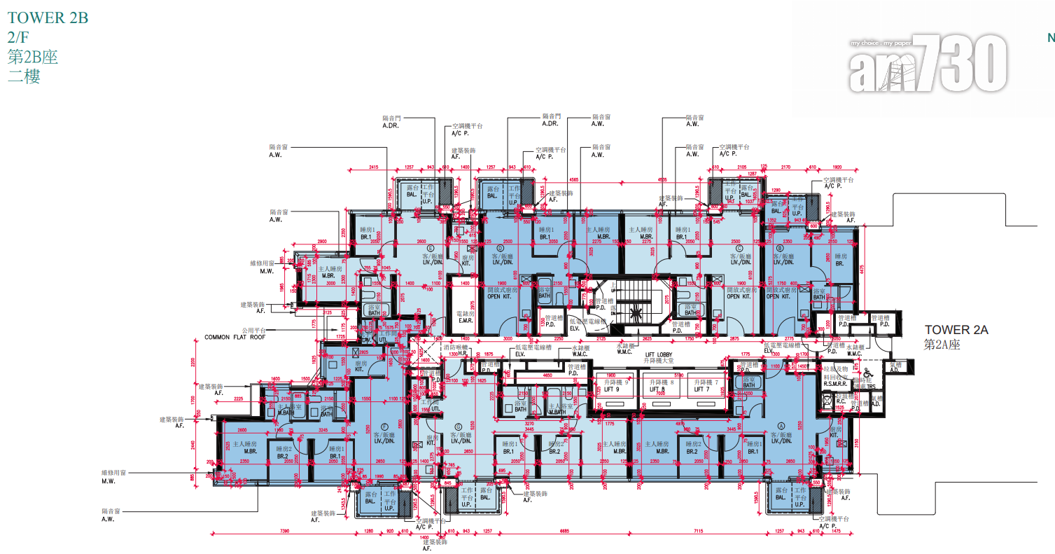 維港.雙鑽兩房佔逾四成 僅設1伙特色戶 面積達1770呎|新盤樓書